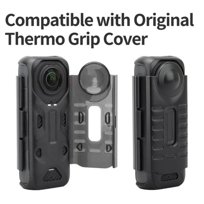 For Insta360 X4 Sunnylife Integrated Lens Screen Protective Cover (Transparent Black)