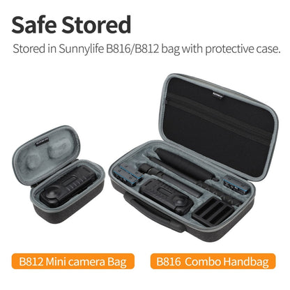 For Insta360 X4 Sunnylife Integrated Lens Screen Protective Cover (Transparent Black)