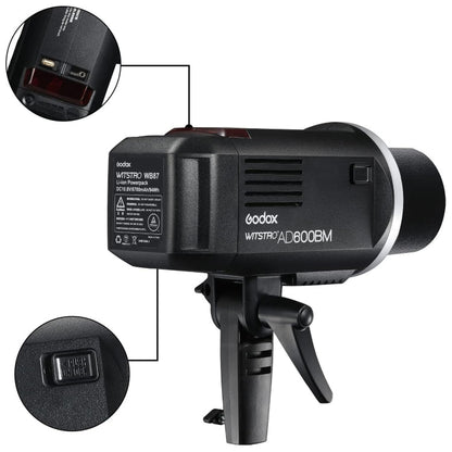 Godox WITSTRO AD600BM Bowens Mount 600Ws GN87 High Speed Mount Studio Speedlight (Black)