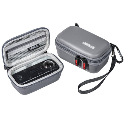 For Insta360 X5 / X4 STARTRC Camera Carry Case with Carabiner & Strap (Grey)