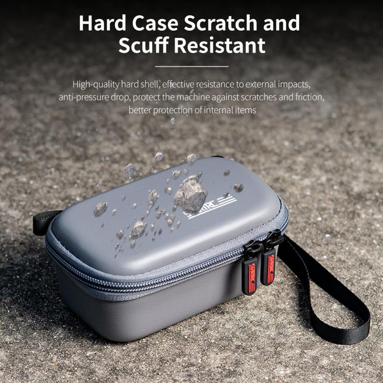 For Insta360 X5 / X4 STARTRC Camera Carry Case with Carabiner & Strap (Grey)