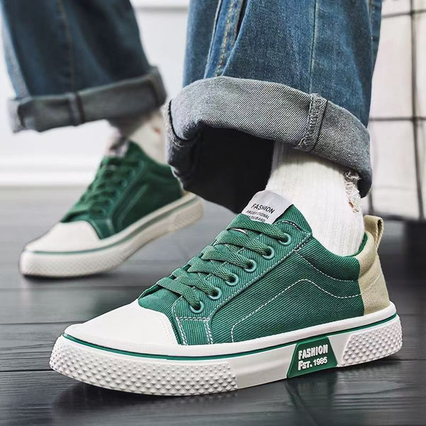 Casual Canvas Shoes for Men Summer Breathable Slip-Resistant Durable Everyday Sneakers