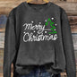 Women's Crew Neck Long Sleeve Top | Merry Christmas