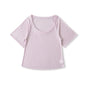 U-neck Mid-sleeve Loose T-shirt