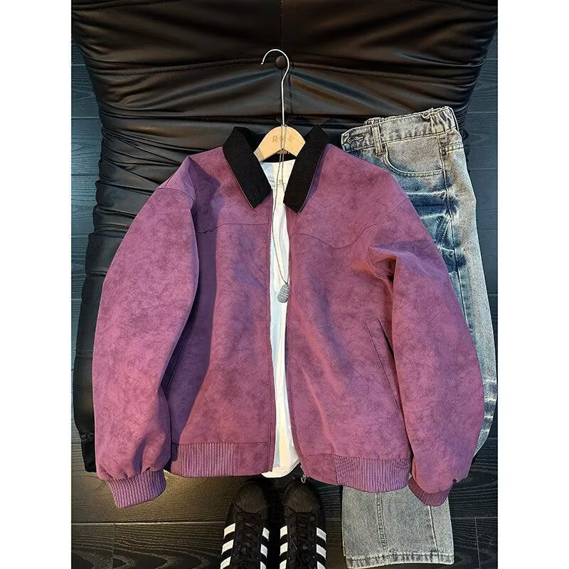 Men's PU Leather Jacket, Casual Biker Motorcycle Stand Collar Coat