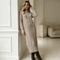Half zip long sleeved skirt