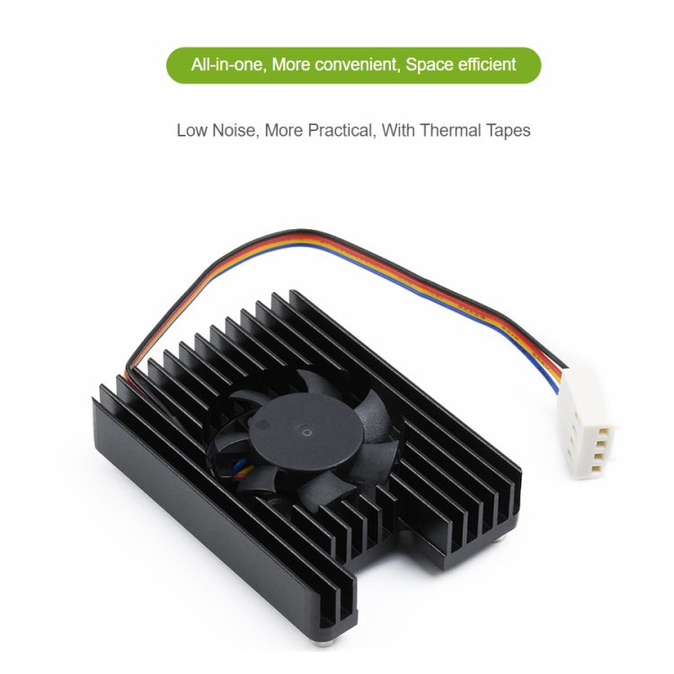 Waveshare Dedicated All-in-One 3007 Cooling Fan for Raspberry Pi CM4, Speed Adjustable, with Thermal Tapes