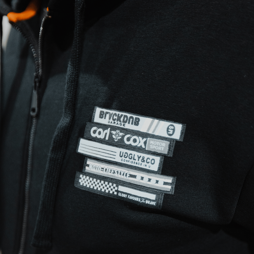 Tape Zip-Hoodie