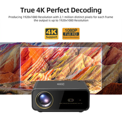AUN U001 4K 18000 Lumens Portable Home Theater LED HD Digital Projector (UK Plug)