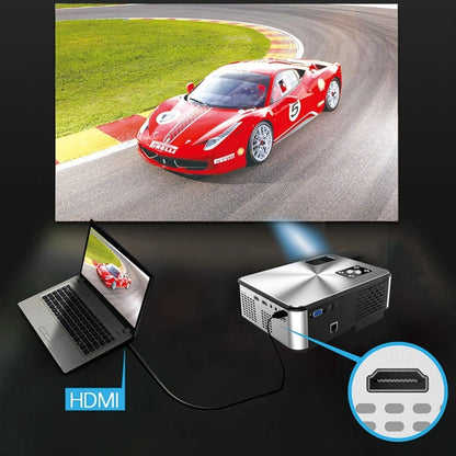 Cheerlux C9 1920x1080P HD Same Screen Smart Projector, Support HDMI x 2 / USB x 2 / VGA / AV (Black)