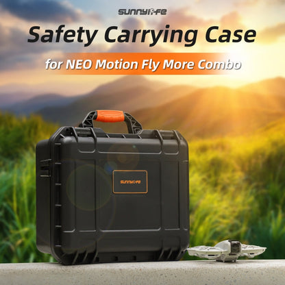 For DJI Neo Sunnylife Safety Carrying Case Large Capacity Waterproof Shock-proof Hard Travel Case (Black)