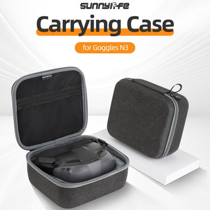For DJI N3 Flying Glasses Sunnylife Handheld Storage Bag (Black)