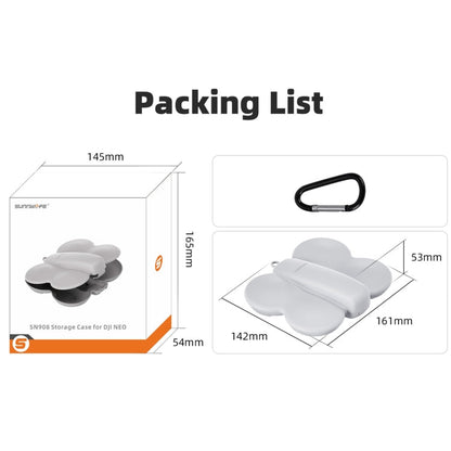 For DJI Neo Sunnylife Butterfly Storage Box Anti-collision Anti-scratch Protection Case (Black)