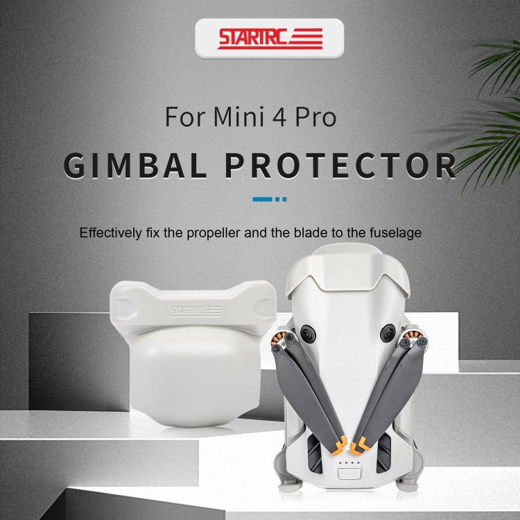 For DJI Mini 4 Pro STARTRC Lens Caps Vision Sensor Sunshade Cover (White)