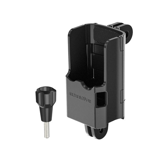 For DJI OSMO Pocket 4 / 3 Sunnylife Expansion Adapter Foldable Dual Hooks Adapter Protective Case Bracket (Black)