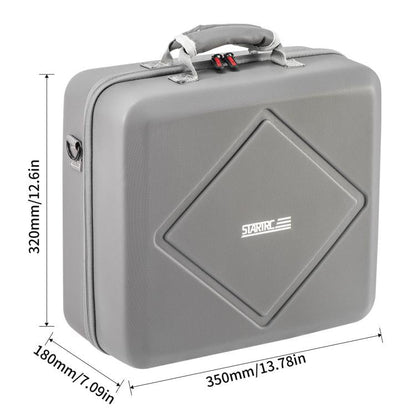 For DJI Air 3 / Air 3S / Mini 4 Pro STARTRC Dual-Drone Shoulder Storage Bag PU Handbag (Grey)