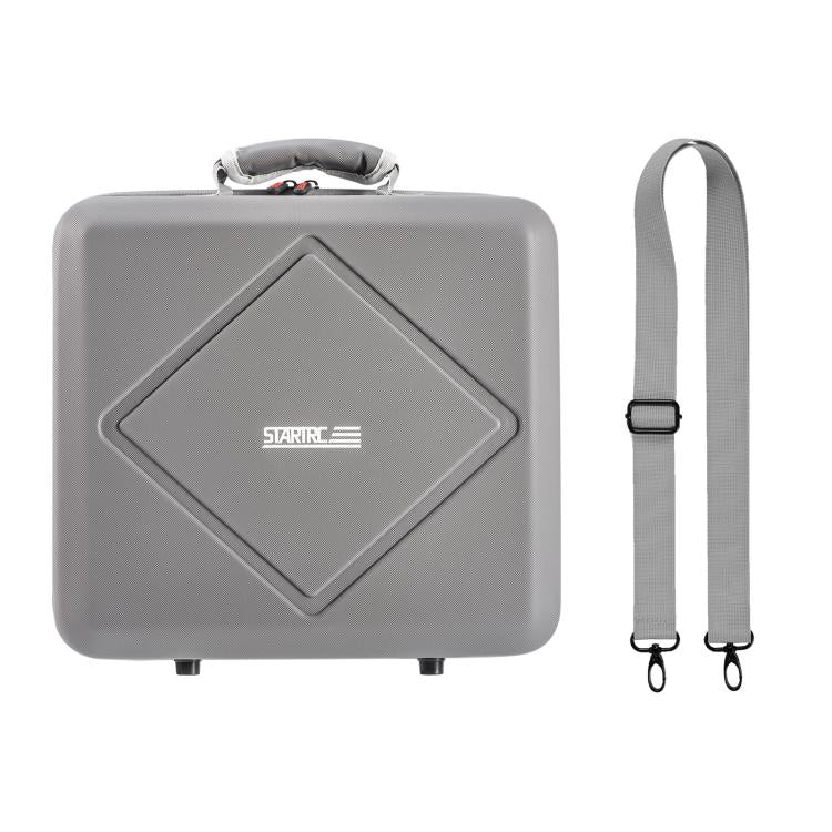 For DJI Air 3 / Air 3S / Mini 4 Pro STARTRC Dual-Drone Shoulder Storage Bag PU Handbag (Grey)
