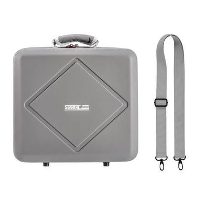 For DJI Air 3 / Air 3S / Mini 4 Pro STARTRC Dual-Drone Shoulder Storage Bag PU Handbag (Grey)
