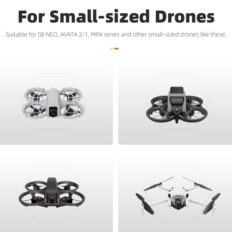Sunnylife Drone Landing Pad 35cm Fast-Fold Double-Sided Leather Waterproof Helipad for DJI Neo / Avata 1 / 2 / Mini Series (Yellow+Orange)
