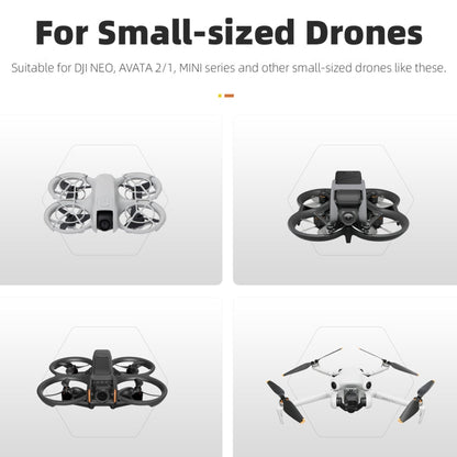 Sunnylife Drone Landing Pad 35cm Fast-Fold Double-Sided Leather Waterproof Helipad for DJI Neo / Avata 1 / 2 / Mini Series (Yellow+Orange)