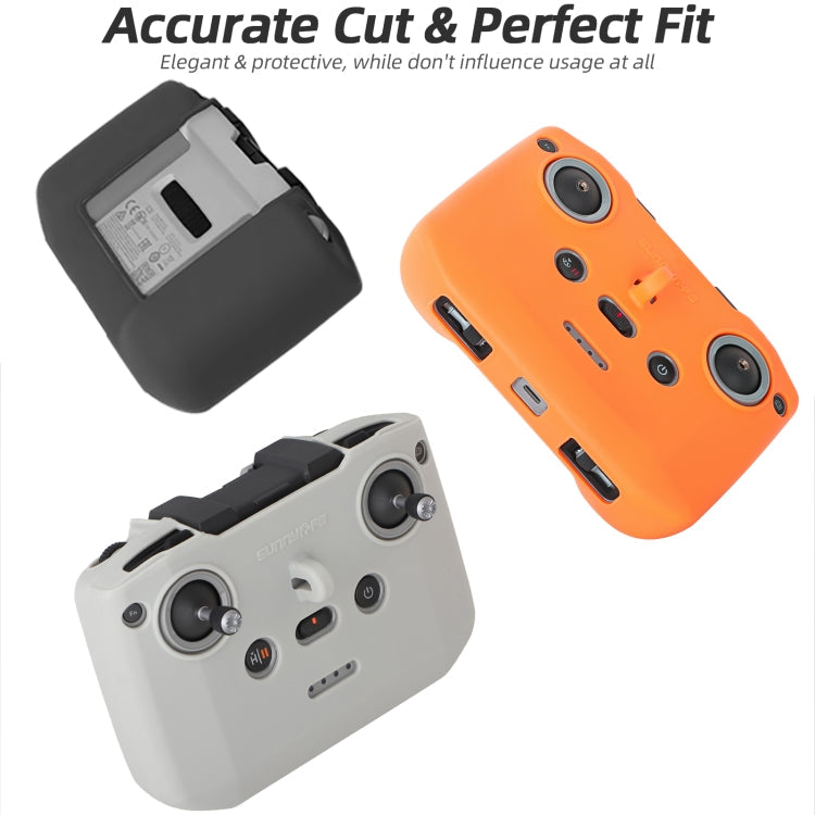 Pour DJI Neo / Mini 4 Pro / RC-N3 / RC-N2 / RC-N1 Étui de protection en silicone Sunnylife pour manette avec dragonne (gris)