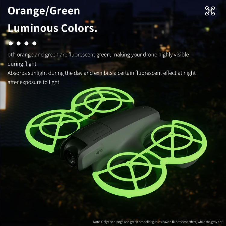 Pour DJI Neo STARTRC Drone Hélice Protection Anti-collision Anneau (Vert)