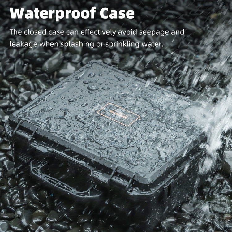 For DJI Air 3S / 3 Sunnylife Safety Carrying Case Large Capacity Waterproof Shock-proof Hard Travel Case (Black)
