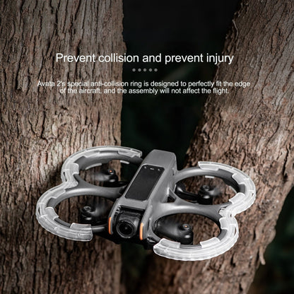For DJI Avata 2 STARTRC Central Control TPU Protective Guard Anti-collision Ring Cover (Transparent)