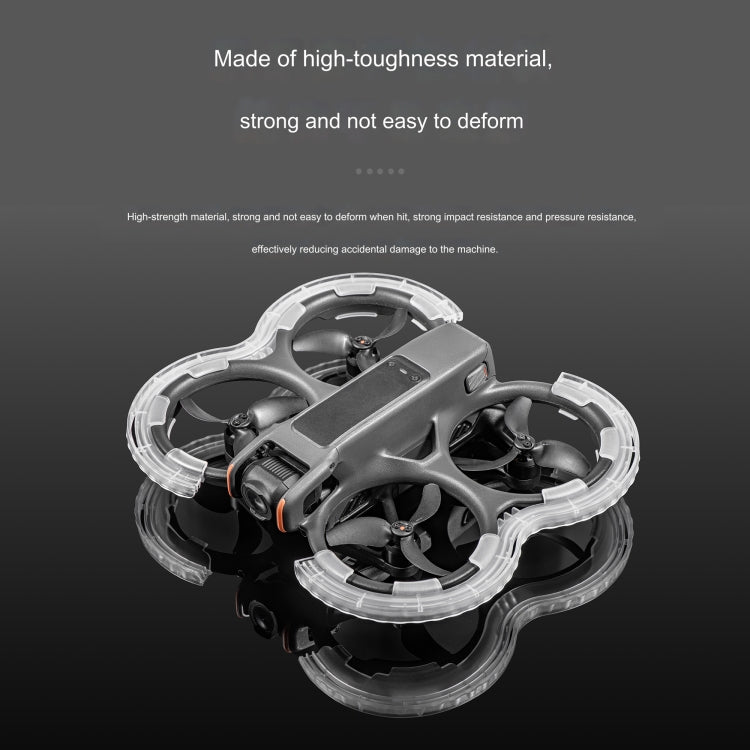 For DJI Avata 2 STARTRC Central Control TPU Protective Guard Anti-collision Ring Cover (Transparent)