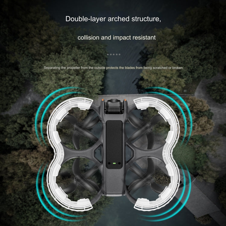 For DJI Avata 2 STARTRC Central Control TPU Protective Guard Anti-collision Ring Cover (Transparent)