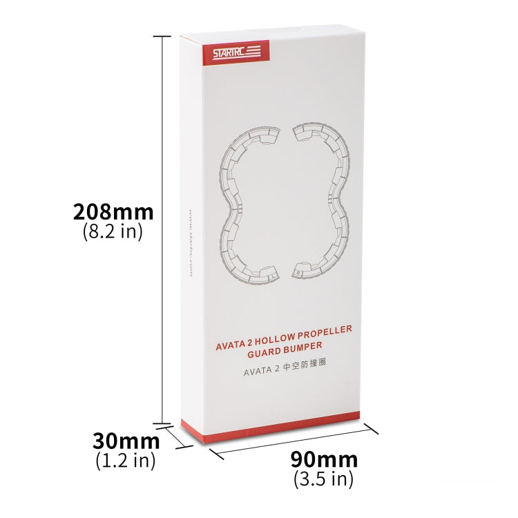 For DJI Avata 2 STARTRC Central Control TPU Protective Guard Anti-collision Ring Cover (Transparent)