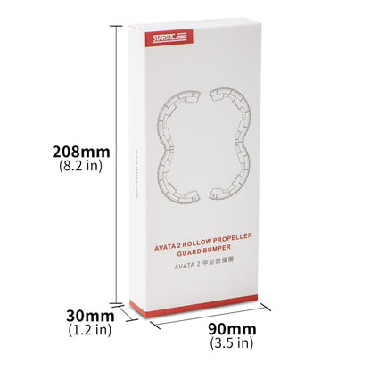 For DJI Avata 2 STARTRC Central Control TPU Protective Guard Anti-collision Ring Cover (Transparent)