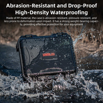 For DJI Osmo Action 5 Pro STARTRC Waterproof EVA ABS Dual-layer Suitcase Storage Box (Black)