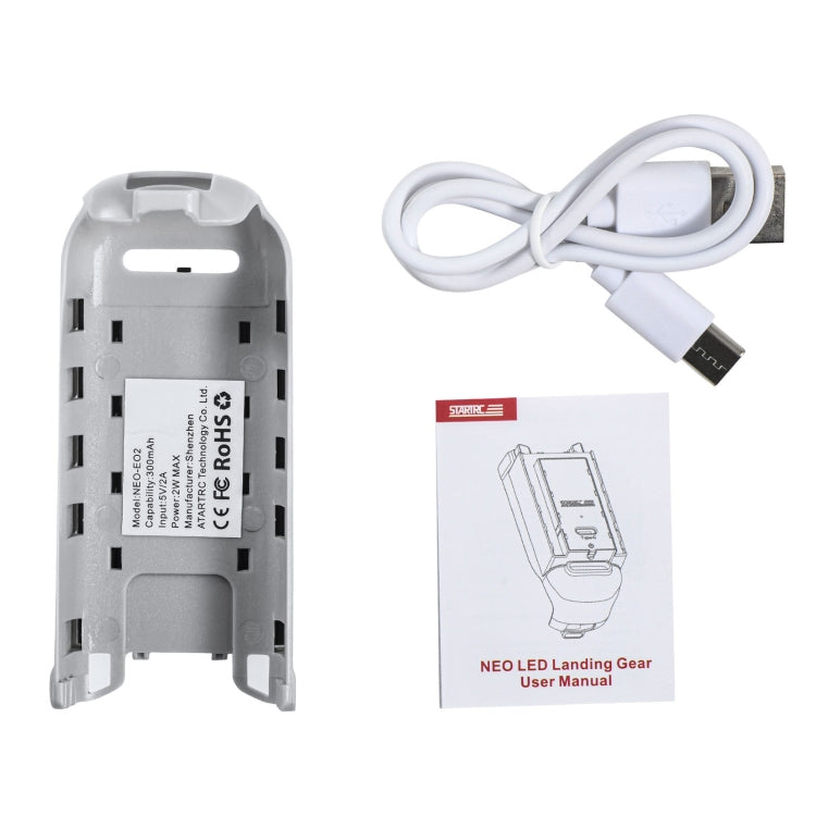 For DJI Neo STARTRC LED Light Heightened Landing Gear Training Rack (Grey)