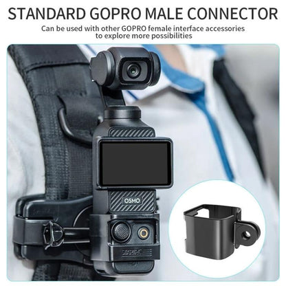 For DJI OSMO Pocket 3 STARTRC Expansion Bracket Fixed Plastic Frame (Black)
