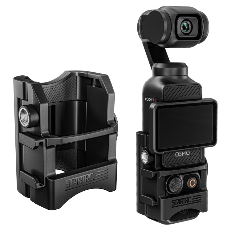 Pour DJI OSMO Pocket 3 STARTRC Support de montage fixe multifonctionnel et adaptateur d'extension (Noir)