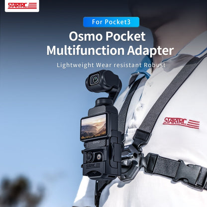 Pour DJI OSMO Pocket 3 STARTRC Support de montage fixe multifonctionnel et adaptateur d'extension (Noir)