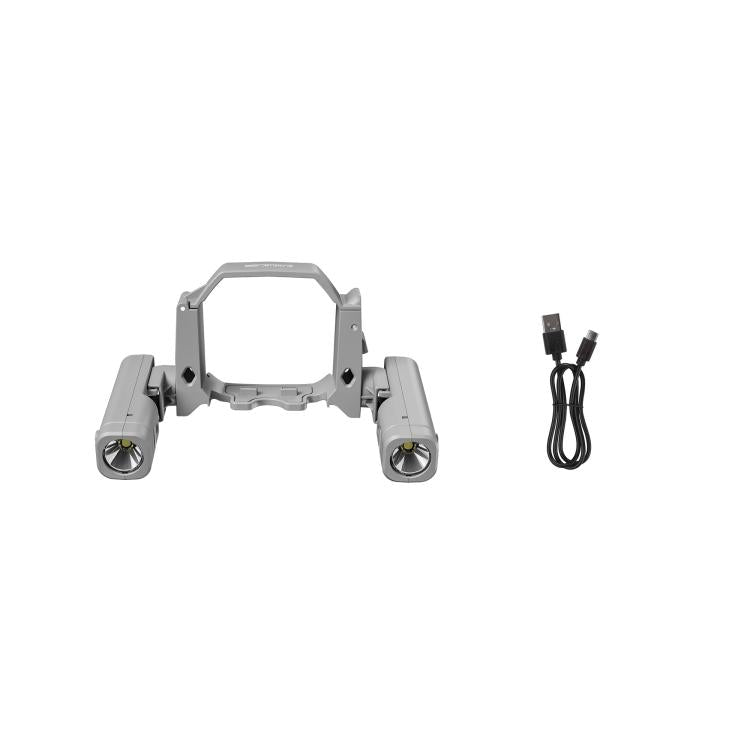 Pour DJI Mini 4 Pro STARTRC Phare de navigation nocturne Projecteur LED Lampe torche Rechargeable Éclairage de remplissage Lampe de signalisation (Gris)