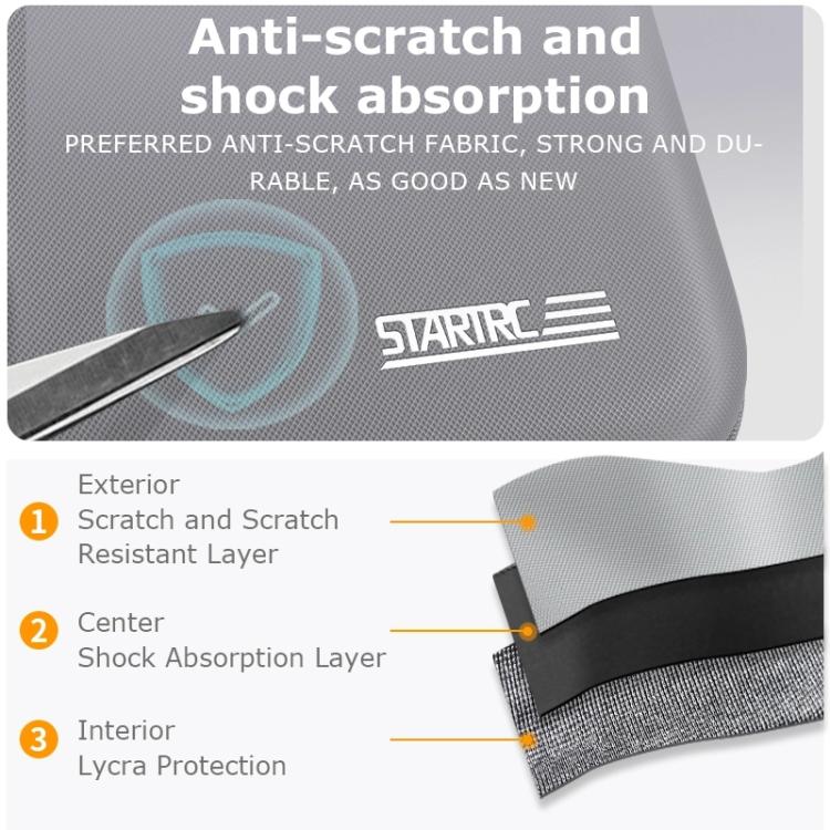 For DJI Neo STARTRC Shoulder PU Storage Bag Handbag (Grey)