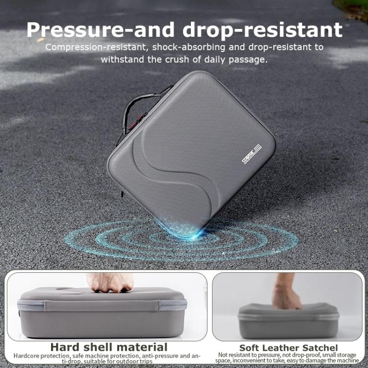 For DJI Neo STARTRC Shoulder PU Storage Bag Handbag (Grey)