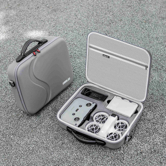 For DJI Neo STARTRC Shoulder PU Storage Bag Handbag (Grey)