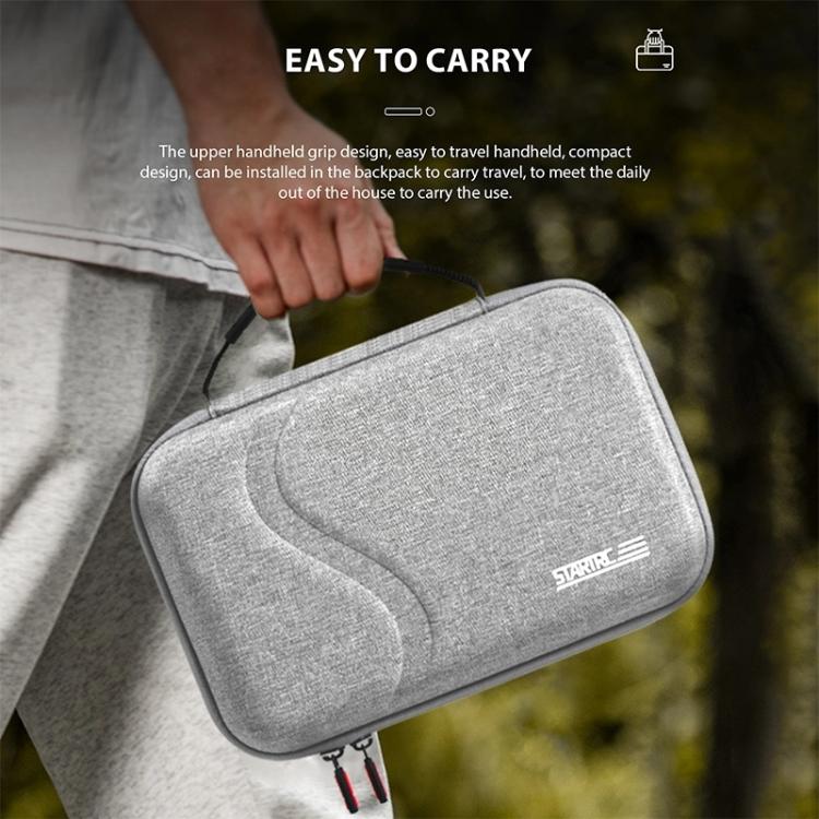 For DJI Neo STARTRC Shoulder Nylon Storage Bag Handbag (Grey)