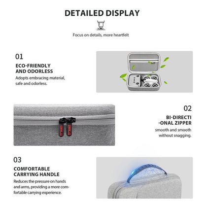 For DJI Neo STARTRC Shoulder Nylon Storage Bag Handbag (Grey)