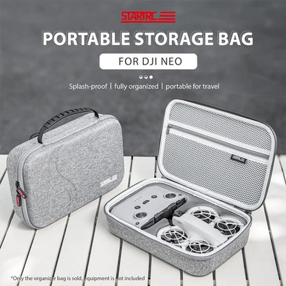 For DJI Neo STARTRC Shoulder Nylon Storage Bag Handbag (Grey)