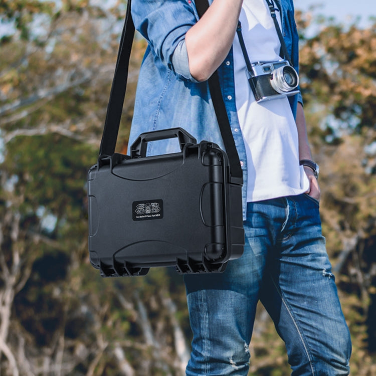 For DJI Neo STARTRC Waterproof PP Suitcase Shoulder Storage Box (Black)