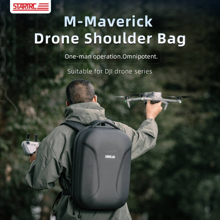 STARTRC Sac à bandoulière étanche à coque rigide pour DJI Mavic 3 Pro / Mavic 3 Classic (noir)