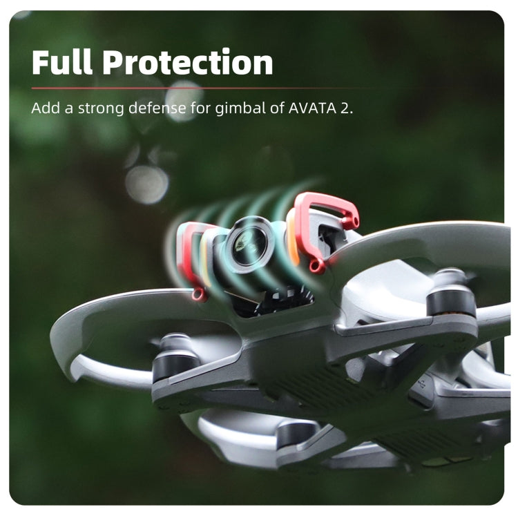 Pour DJI Avata 2 Sunnylife, pare-chocs antichoc en aluminium pour cardan (rouge)