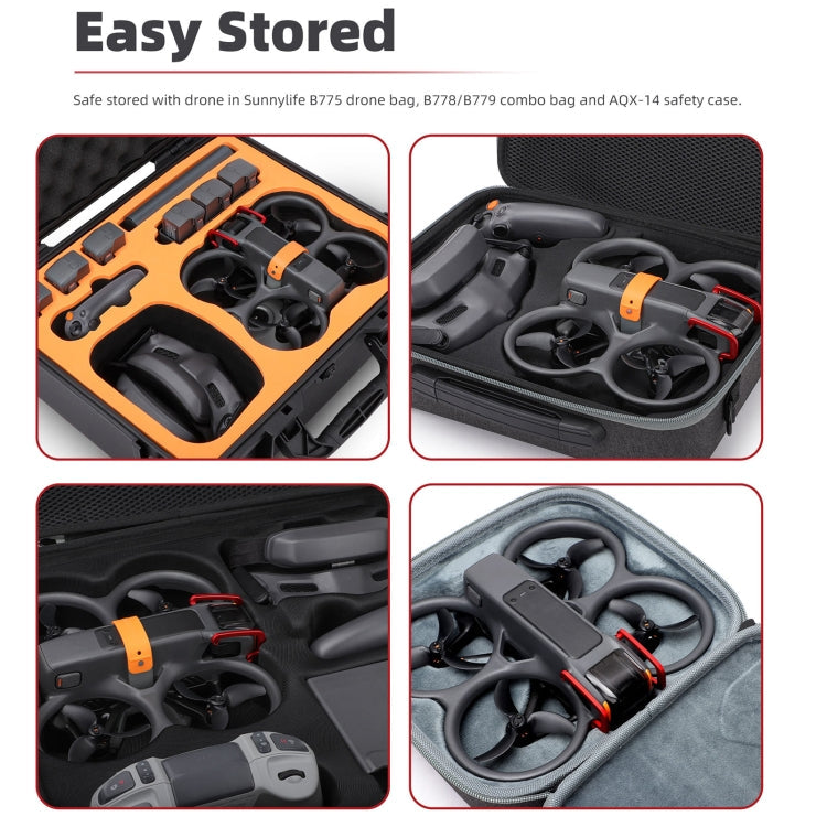 Pour DJI Avata 2 Sunnylife, pare-chocs antichoc en aluminium pour cardan (rouge)