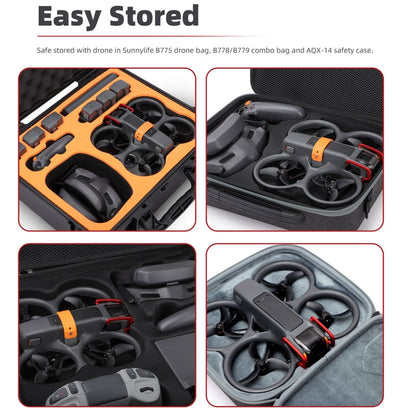 Pour DJI Avata 2 Sunnylife, pare-chocs antichoc en aluminium pour cardan (rouge)