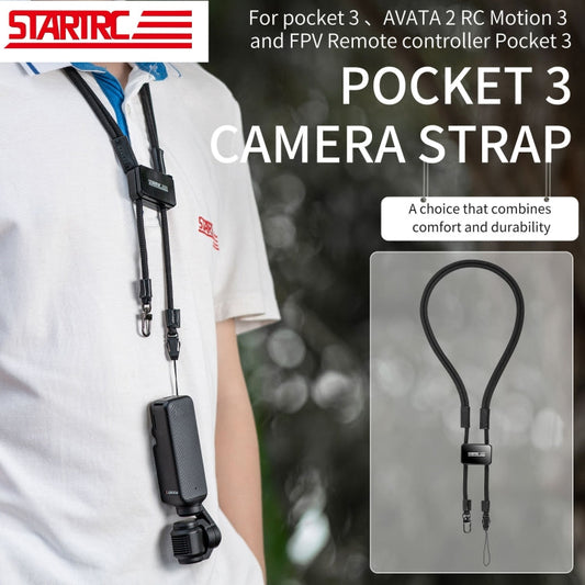 For DJI Pocket 4 / 3 STARTRC Anti-Lost Necklace Lanyard Rope (Black)